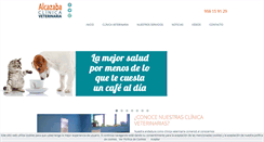 Desktop Screenshot of clinicaveterinariaalcazaba.com